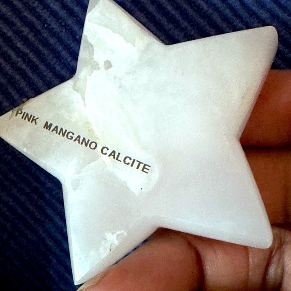 Pink Mangano Calcite Star - Picture 5 of 6